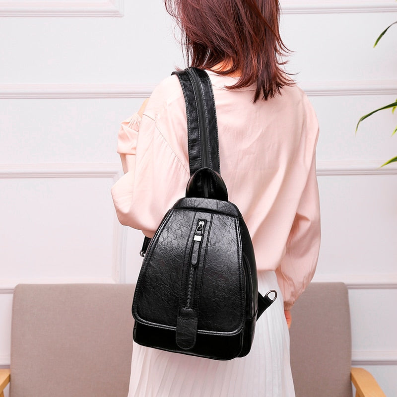 Mochila de Piel Genuina Casual Urbana | Mujer y Hombre | Agrado Piel
