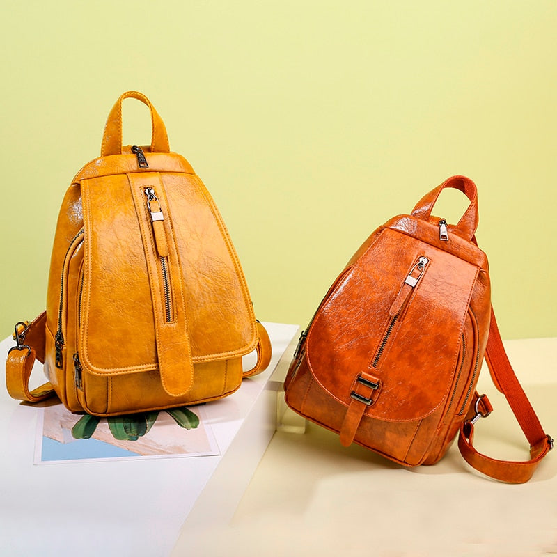 Mochila de Piel Genuina Casual Urbana | Mujer y Hombre | Agrado Piel